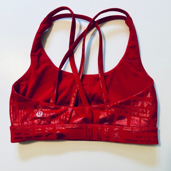 Lululemon Red Foil 20 Year Anniversary Bra - Picture 4 of 5